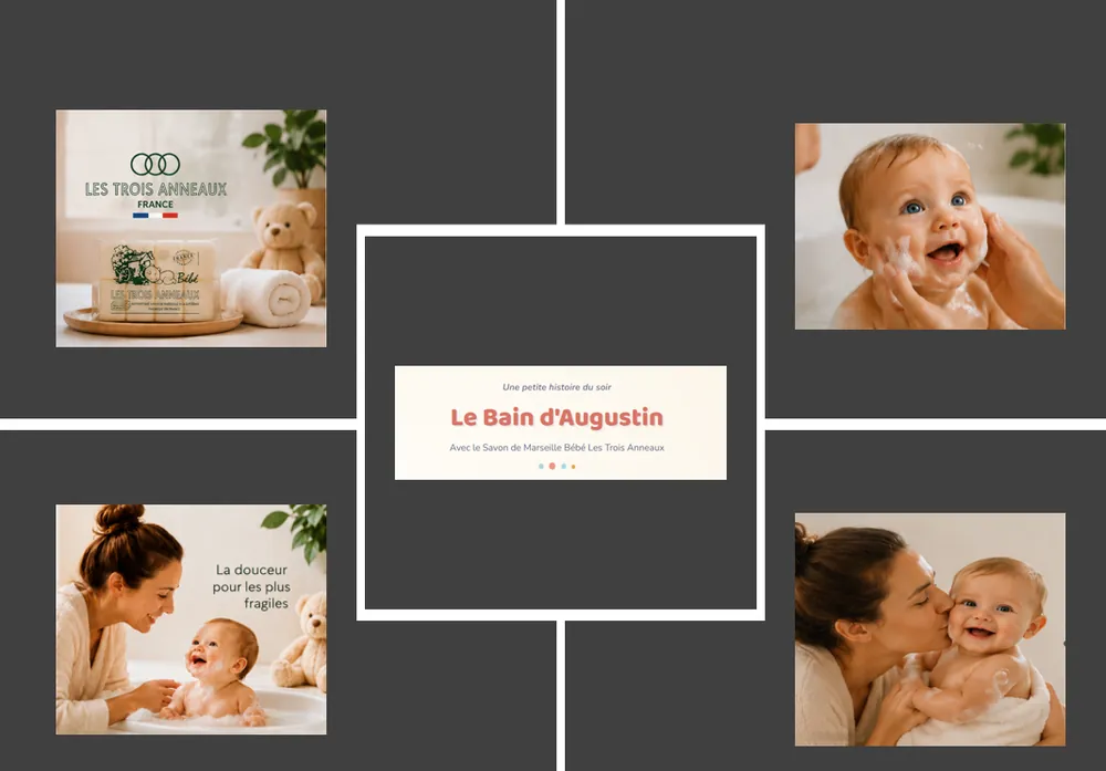 Le bain d'Augustin : moments de douceur avec Savon Bébé